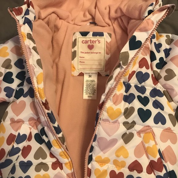 NWt 18 3t or 24 m carters winter coat jacket girls - Picture 8 of 8